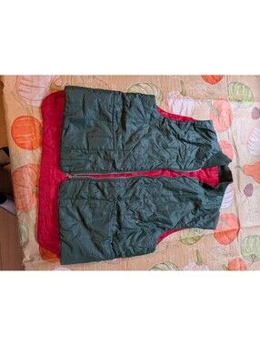 Sportchief Vintage Waterproof Vest – Green & Red – Size Large